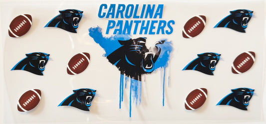 Carolina Panthers - Drip - UVDTF 16oz Wrap