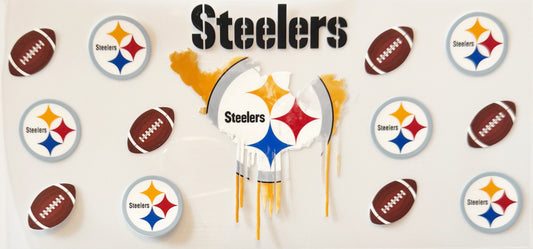 Pittsburgh Steelers - Drip - UVDTF 16oz Wrap
