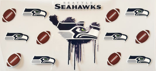 Seattle Seahawks - Drip - UVDTF 16oz Wrap