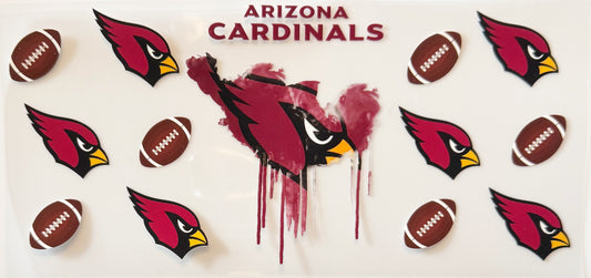 Arizona Cardinals - Drip - UVDTF 16oz Wrap