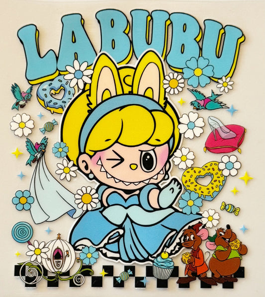 Cinderella Labubu - UVDTF Decal - 16oz