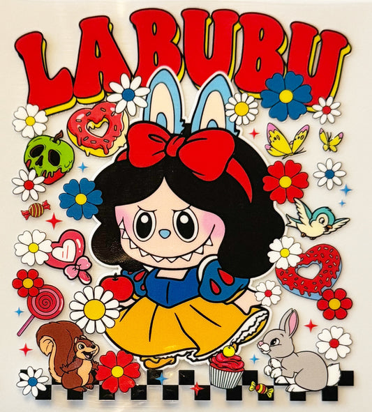 Snow White Labubu - UVDTF Decal - 16oz