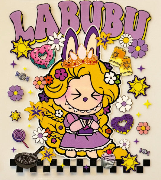 Rapunzel Labubu - UVDTF Decal - 16oz