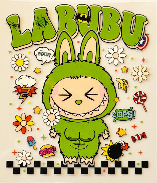 Hulk Labubu - UVDTF Decal - 16oz