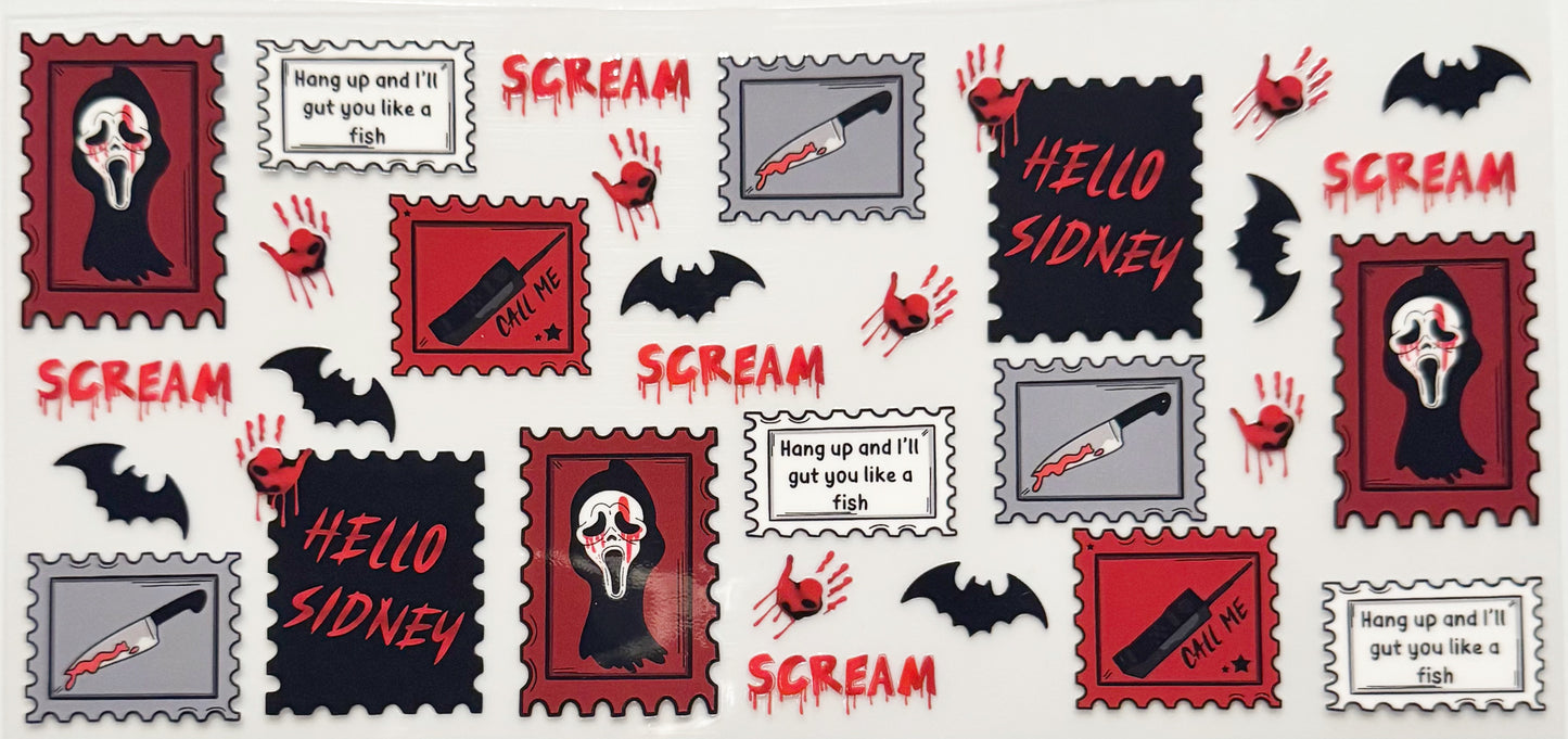 Scream - UVDTF 16oz Wrap