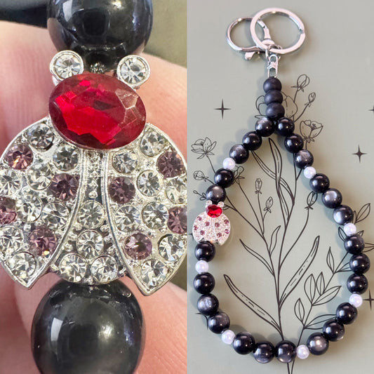 Fancy Ladybug Wristlet Keychain