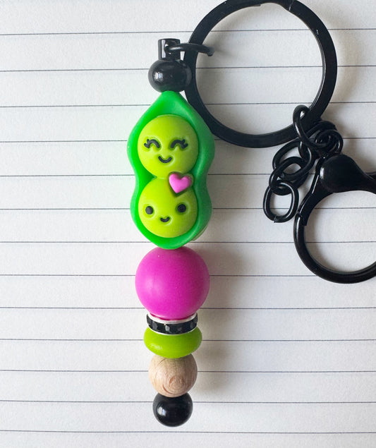 Sweet Pea Keychain