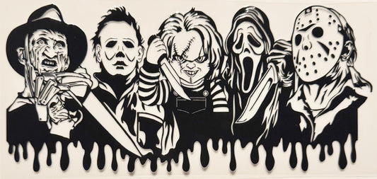 Slasher Outline - UVDTF 16oz Wrap