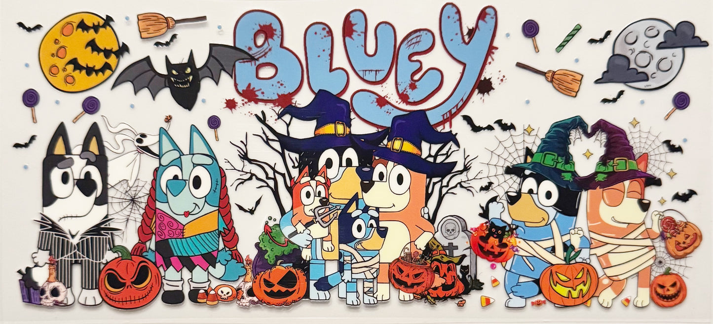 Bluey Halloween - UVDTF 16oz Wrap
