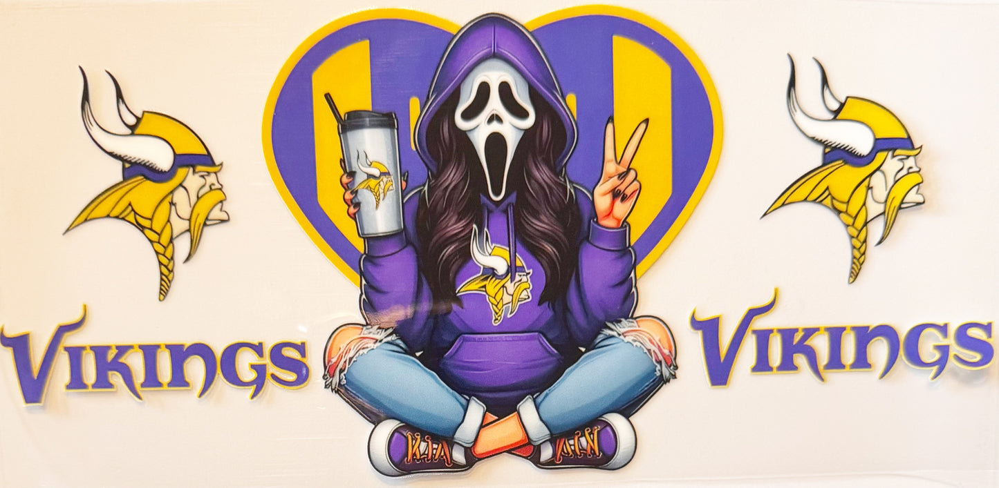 Spooky Minnesota Vikings - UVDTF 16oz Wrap