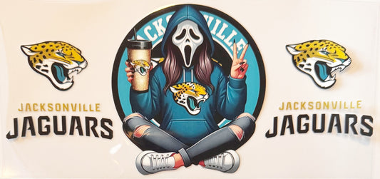 Spooky Jacksonville Jaguars - UVDTF 16oz Wrap