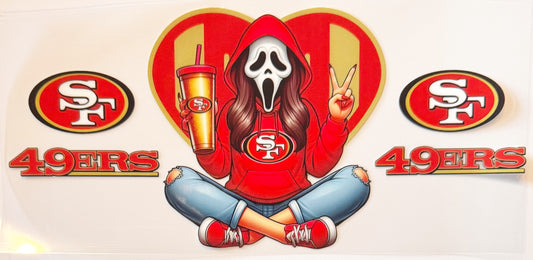 Spooky San Francisco 49ers - UVDTF 16oz Wrap