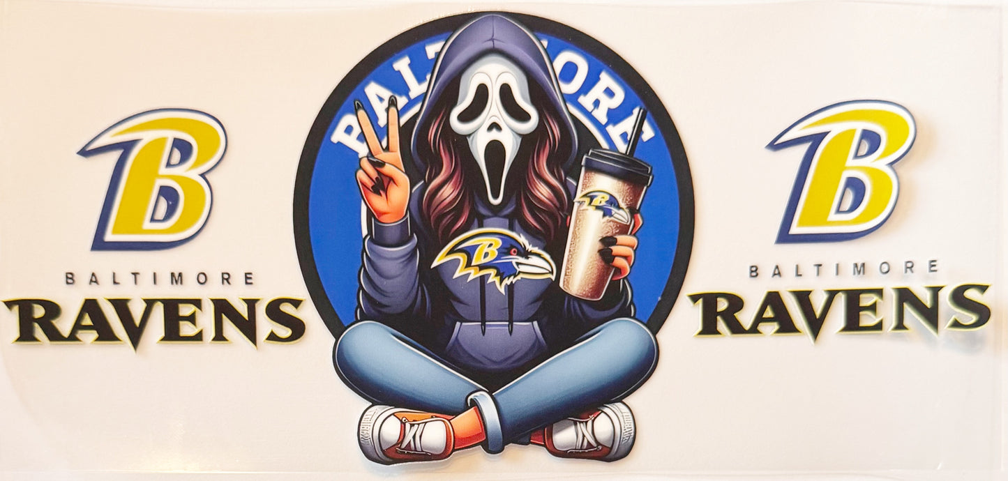 Spooky Baltimore Ravens - UVDTF 16oz Wrap