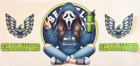 Spooky Seattle Seahawks - UVDTF 16oz Wrap