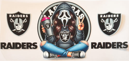 Spooky Las Vegas Raiders - UVDTF 16oz Wrap