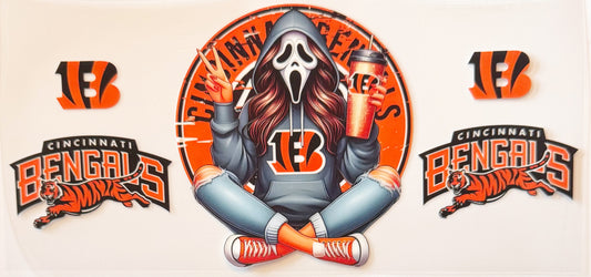 Spooky Cincinnati Bengals - UVDTF 16oz Wrap