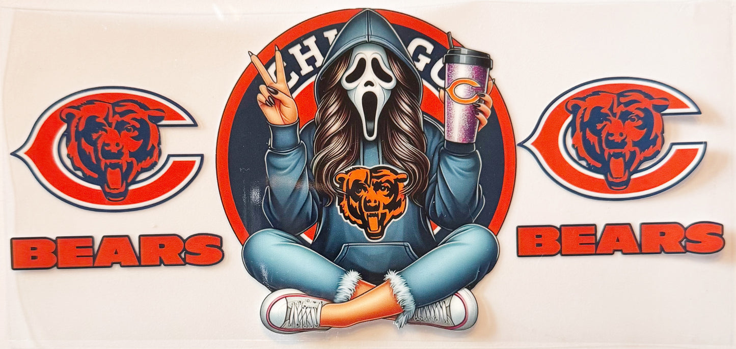 Spooky Chicago Bears - UVDTF 16oz Wrap