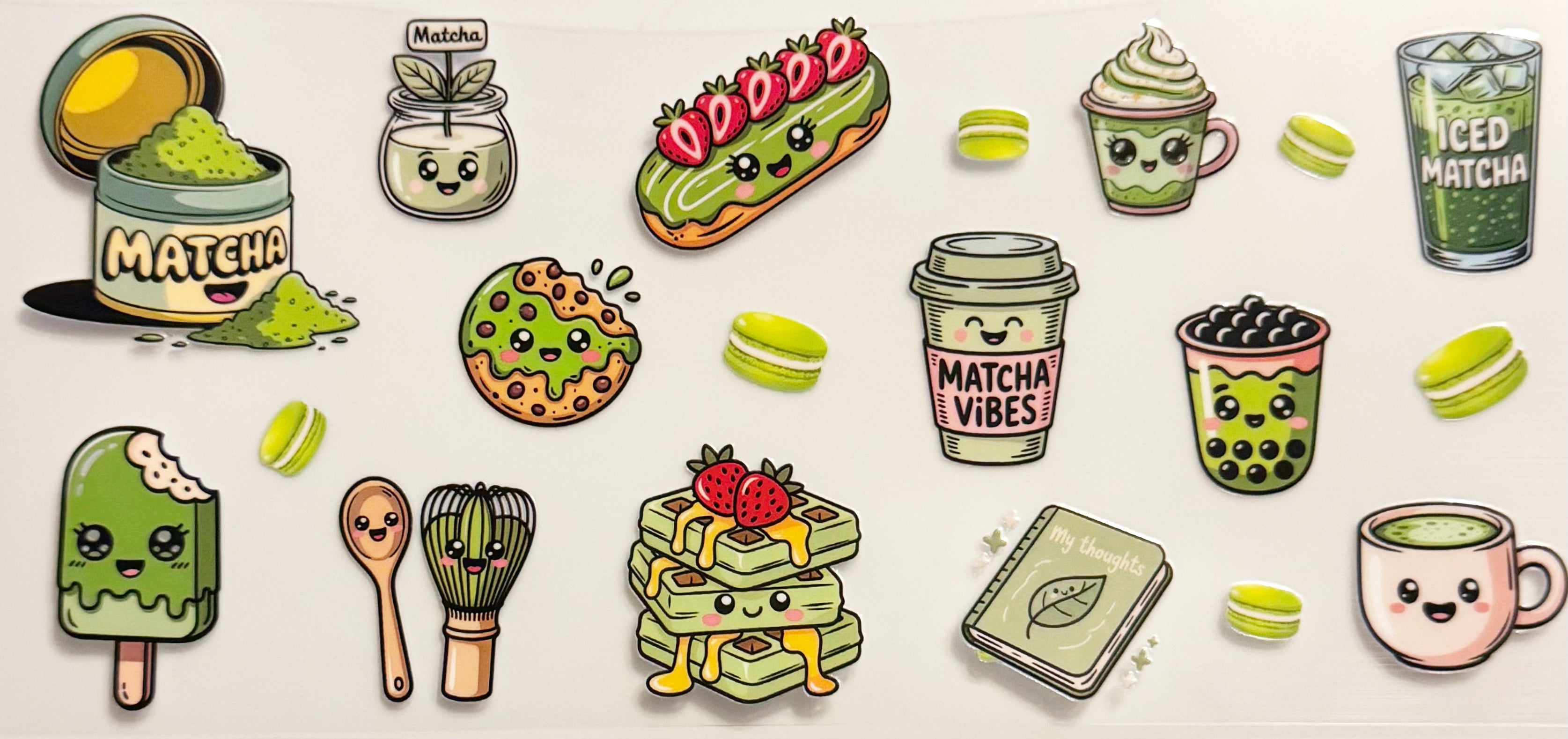 Matcha Treats - UVDTF 16oz Wrap