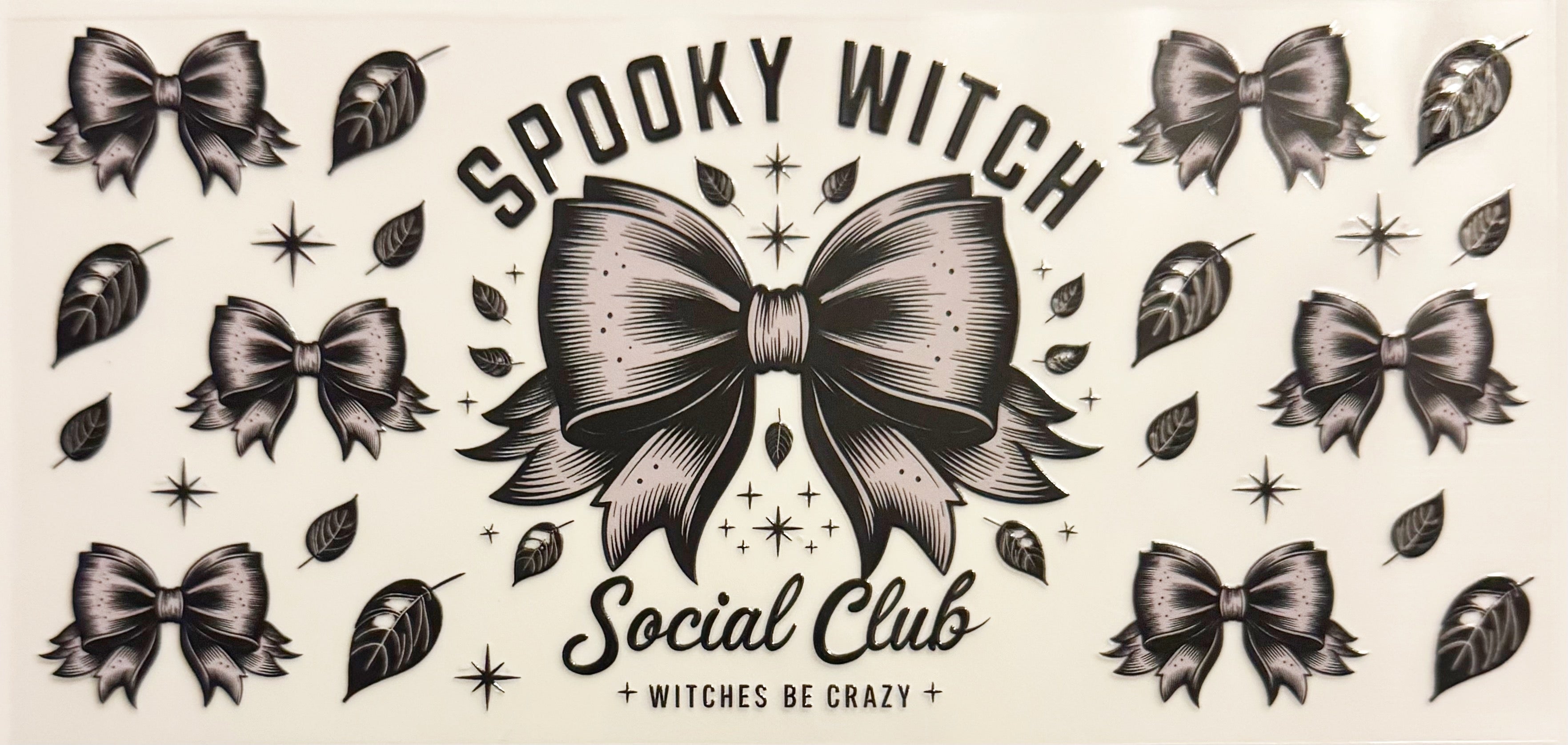 Spooky Witch Social Club - UVDTF 16oz Wrap