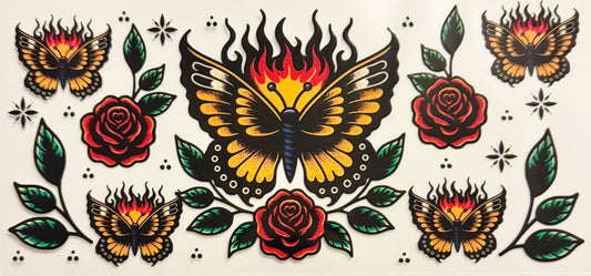 Vintage Tattoos - UVDTF 16oz Wrap