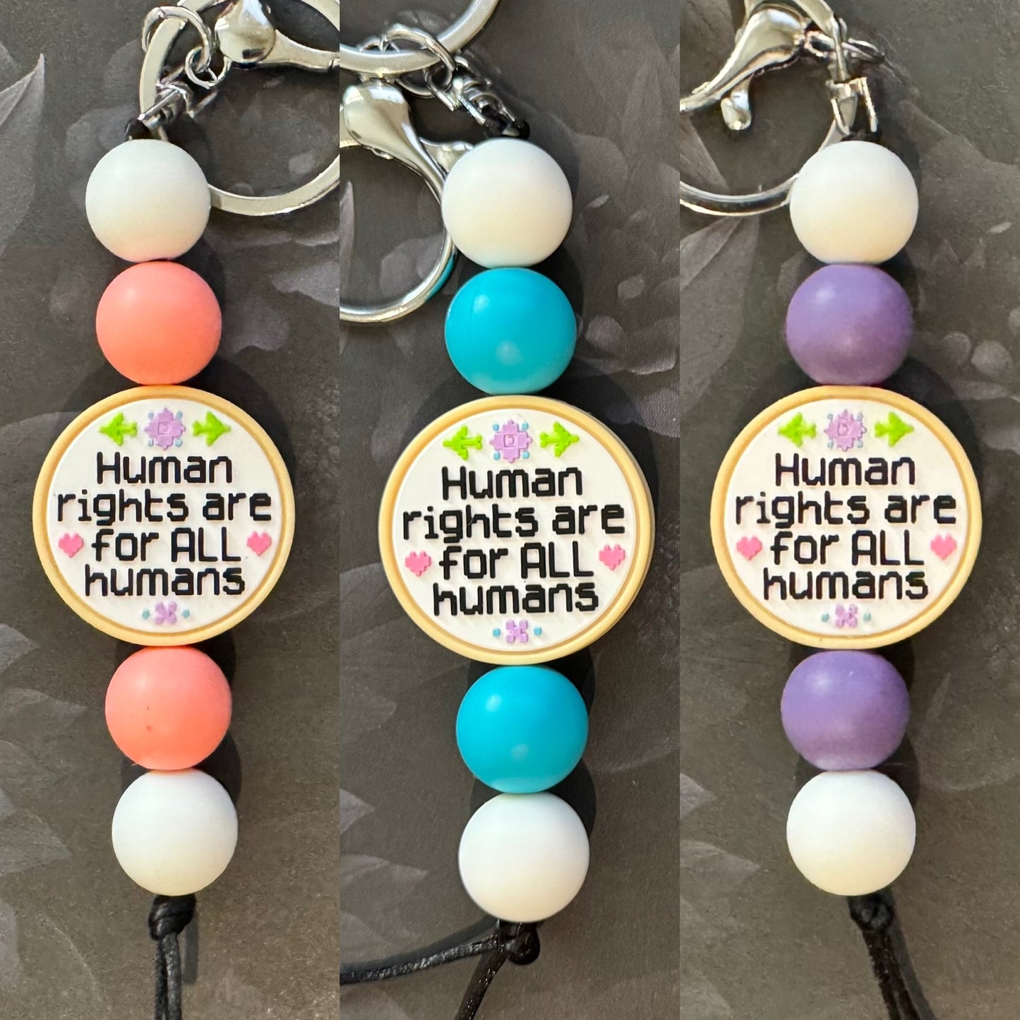 Human Rights Are For All Humans Keychain