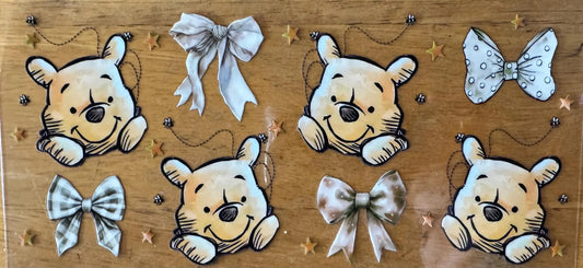 Pooh and Bows - UVDTF 16oz Wrap