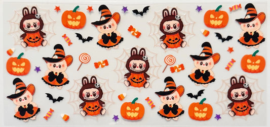 Trick or Treat Pumpkin Labubus - UVDTF 16oz Wrap