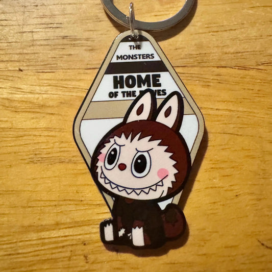 Labubu Acrylic Motel Keychains