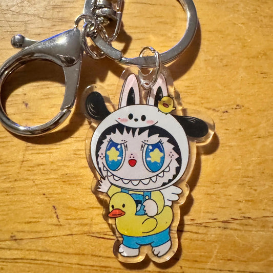 Labubu In Costume Acrylic Keychain