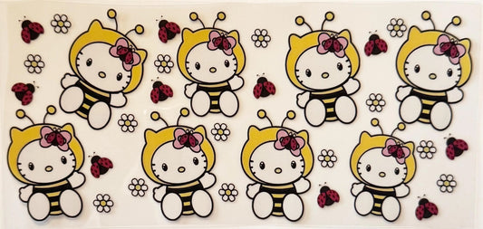 Kitty Bumble Bees - UVDTF 16oz Wrap