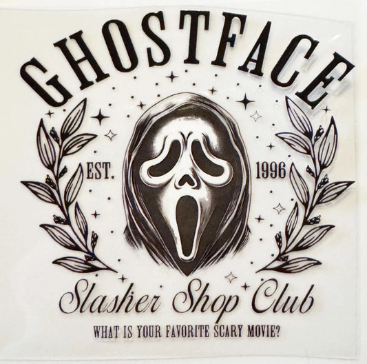 Ghostface - UVDTF Decal - 16oz
