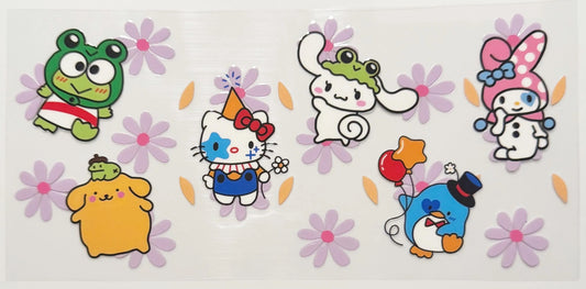 Kitty and Friends Party - UVDTF 16oz Wrap