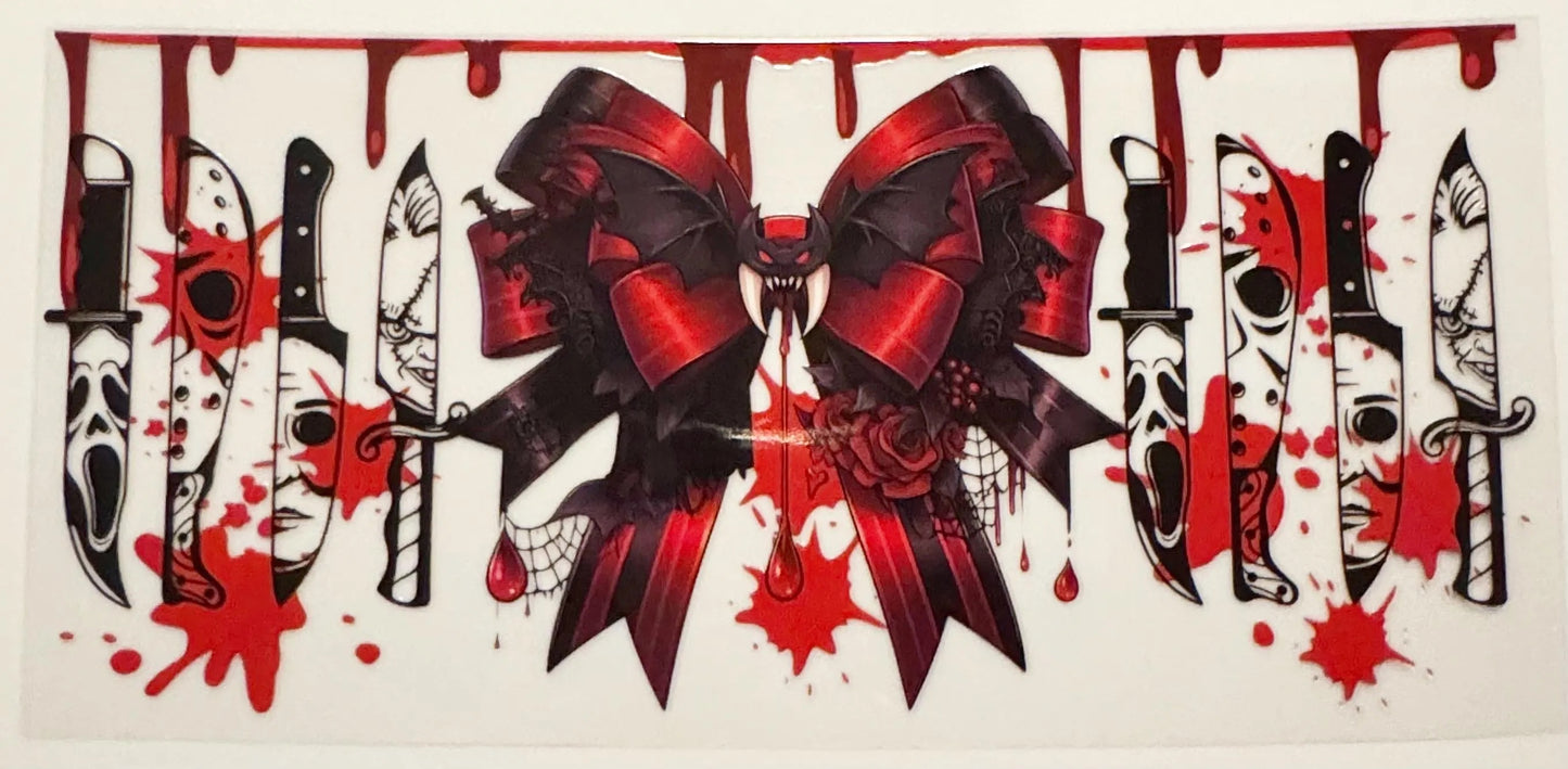 Horror Bow - UVDTF 16oz Wrap