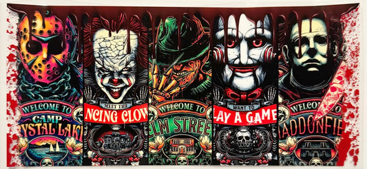 Slasher Posters - UVDTF 16oz Wrap
