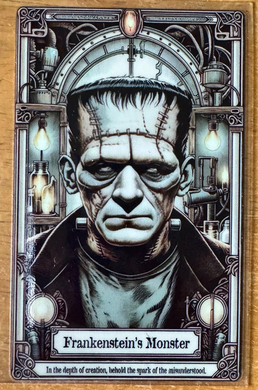 Frankenstein Card - UVDTF Decal - 16oz