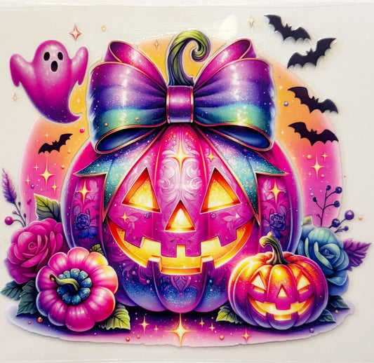 Neon Pumpkin - UVDTF Decal - 16oz