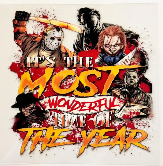 The Most Wonderful Time Of The Year - UVDTF Decal - 16oz