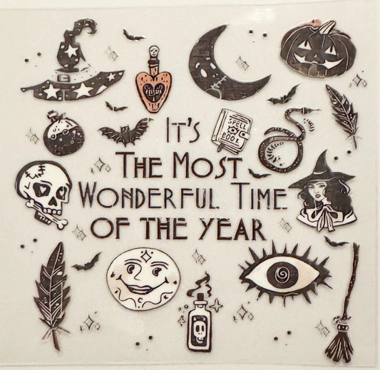 Most Wonderful Time Of The Year - UVDTF Decal - 16oz