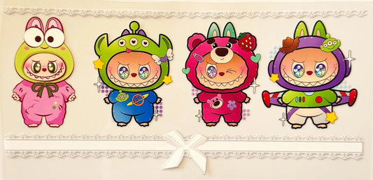 Labubu Friends Play Dress Up - UVDTF 16oz Wrap